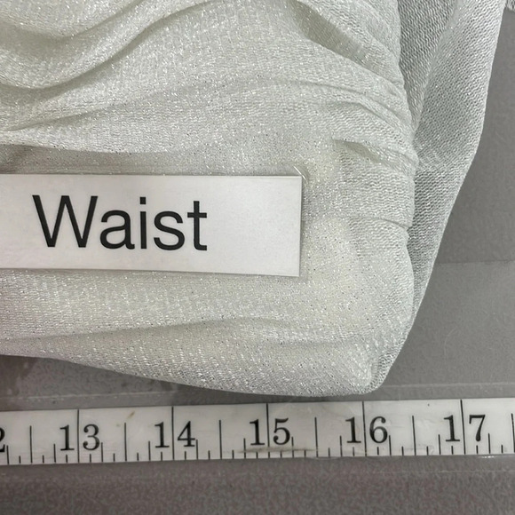 Jonathan Martin Dress Women's 16 White Sparkles Sleeveless V-Neck Boho - Picture 14 of 16